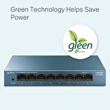 TP-LINK LS108G 8PORT GIGABIT MASAÜSTÜ METAL SWITCH